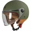 MT Helmets Casque Moto Jet MT Casques STREET A6 Solid Matt Green -MTT Helmets Magasin casque moto jet mt casques street a6 solid matt green 102909