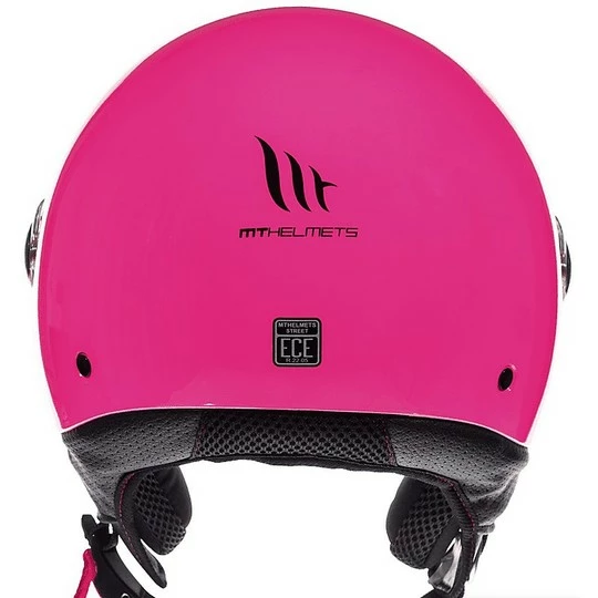MT Helmets Casque Moto Jet MT Casques STREET Solid A8 Glossy Pink 6 MT Helmets Casque Moto Jet MT Casques STREET Solid A8 Glossy Pink – Image 4