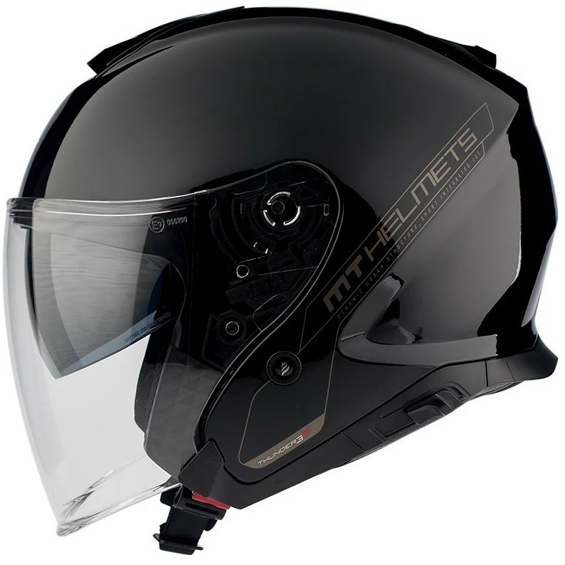 MT Helmets Casque Moto Jet MT Casques Thunder3 SV Jet Solid A1 Glossy Black 4 MT Helmets Casque Moto Jet MT Casques Thunder3 SV Jet Solid A1 Glossy Black – Image 2