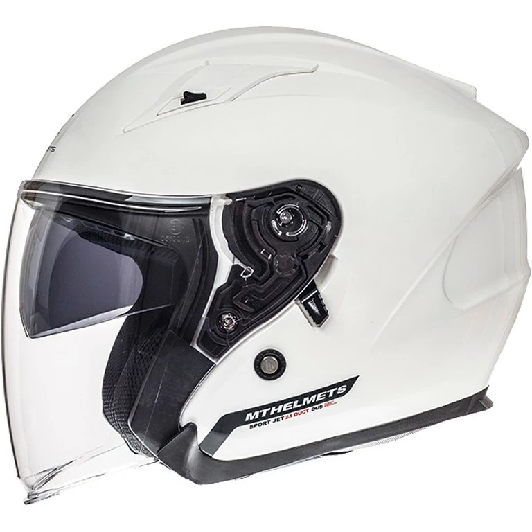 Casque Moto Jet MT Helmets Avenue SV Solid Glossy White 5 Casque Moto Jet MT Helmets Avenue SV Solid Glossy White – Image 3