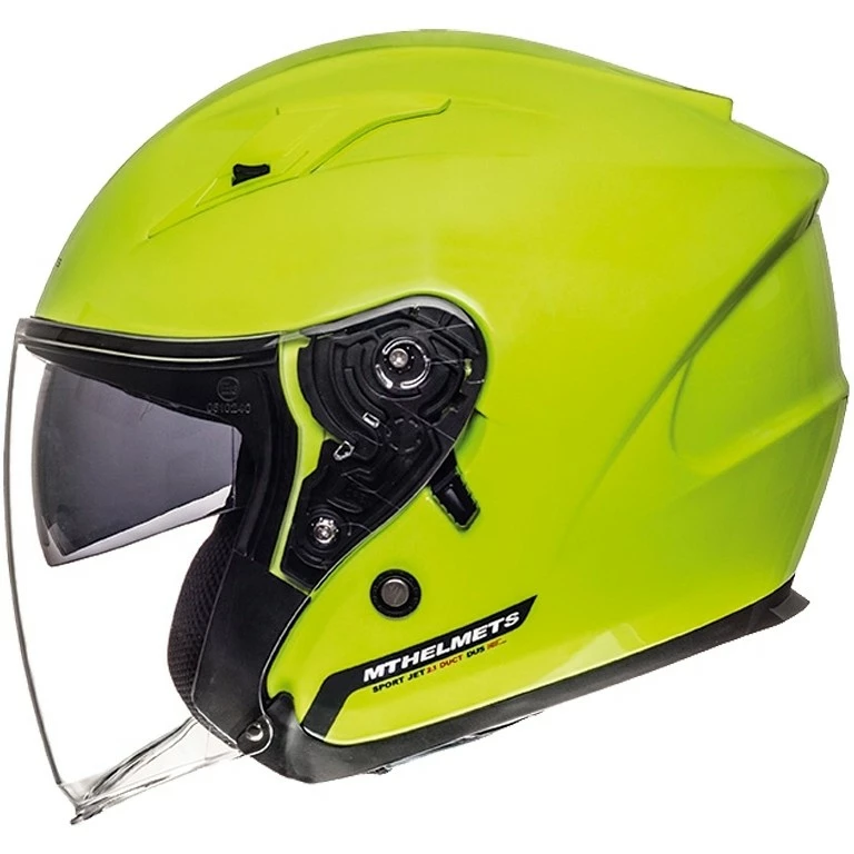 Casque Moto Jet MT Helmets Avenue SV Solid Yellow Fluo 5 Casque Moto Jet MT Helmets Avenue SV Solid Yellow Fluo – Image 3