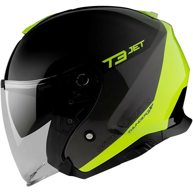 Casque Moto Jet MT Helmets Thunder3 SV Jet Xpert C3 Jaune Fluo Brillant 3 Casque Moto Jet MT Helmets Thunder3 SV Jet Xpert C3 Jaune Fluo Brillant