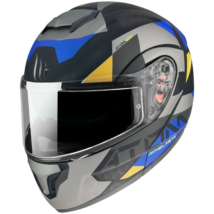 MT Helmets Casque Moto Modulaire Approuvé P / J Mt Casque ATOM Sv W17 A2 Gris Mat 4 MT Helmets Casque Moto Modulaire Approuvé P / J Mt Casque ATOM Sv W17 A2 Gris Mat – Image 2