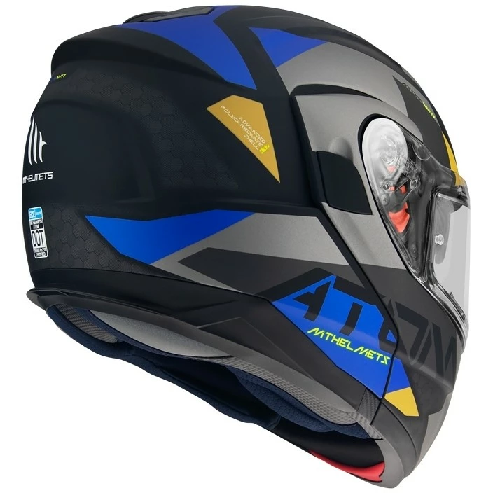 MT Helmets Casque Moto Modulaire Approuvé P / J Mt Casque ATOM Sv W17 A2 Gris Mat 6 MT Helmets Casque Moto Modulaire Approuvé P / J Mt Casque ATOM Sv W17 A2 Gris Mat – Image 4