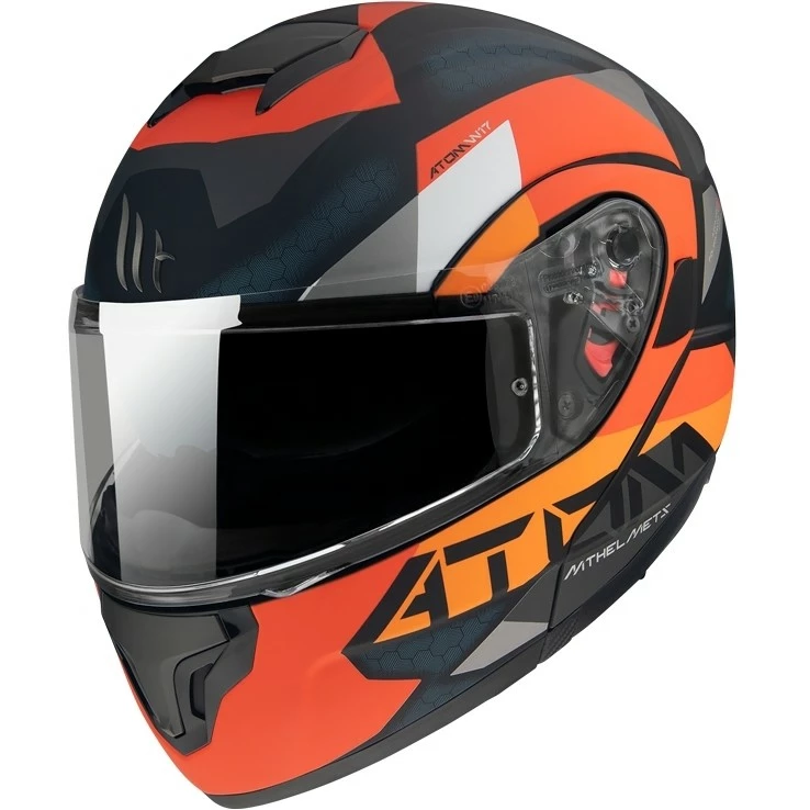 MT Helmets Casque Moto Modulaire Approuvé P / J Mt Casque ATOM Sv W17 A4 Orange Mat 4 MT Helmets Casque Moto Modulaire Approuvé P / J Mt Casque ATOM Sv W17 A4 Orange Mat – Image 2