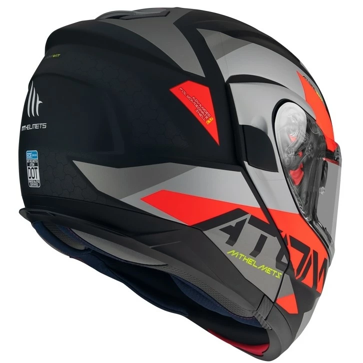 MT Helmets Casque Moto Modulaire Approuvé P / J Mt Casque ATOM Sv W17 A5 Rouge Mat 6 MT Helmets Casque Moto Modulaire Approuvé P / J Mt Casque ATOM Sv W17 A5 Rouge Mat – Image 4
