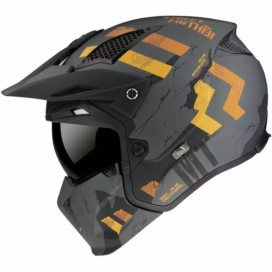 MT Helmets Casque Moto Mt Helmet STREETFIGHTER Sv SKULL2020 A12 Matt Grey 4 MT Helmets Casque Moto Mt Helmet STREETFIGHTER Sv SKULL2020 A12 Matt Grey – Image 2