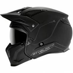 MT Helmets Casque Moto Trial Mt Casque STREETFIGHTER Solid Exrta Sv Solid A1 Matt Black