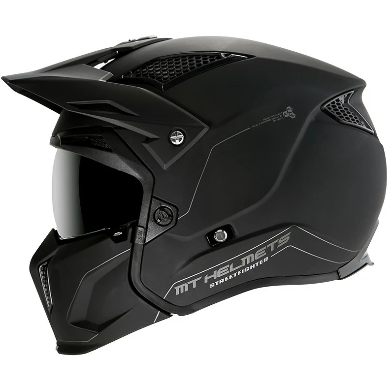 MT Helmets Casque Moto Trial Mt Casque STREETFIGHTER Solid Exrta Sv Solid A1 Matt Black 3 MT Helmets Casque Moto Trial Mt Casque STREETFIGHTER Solid Exrta Sv Solid A1 Matt Black
