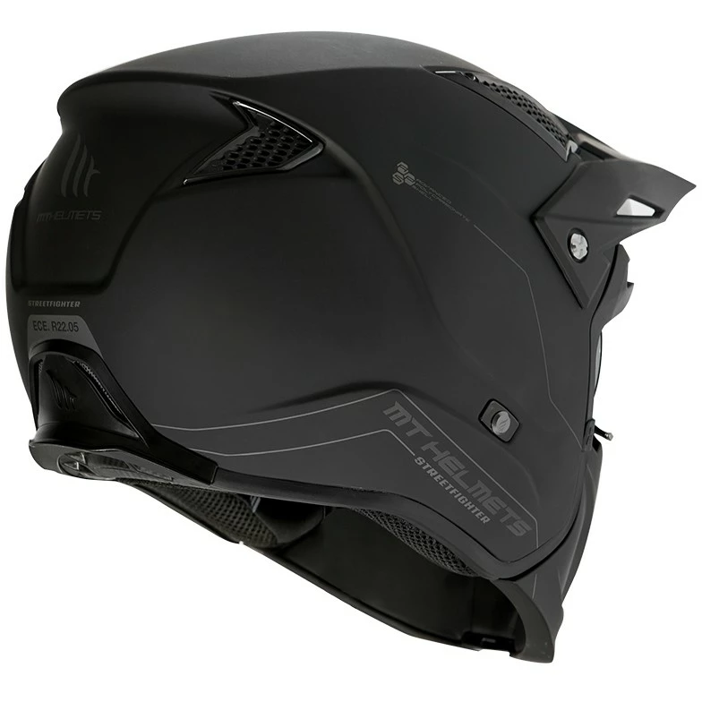 MT Helmets Casque Moto Trial Mt Casque STREETFIGHTER Solid Exrta Sv Solid A1 Matt Black 5 MT Helmets Casque Moto Trial Mt Casque STREETFIGHTER Solid Exrta Sv Solid A1 Matt Black – Image 3