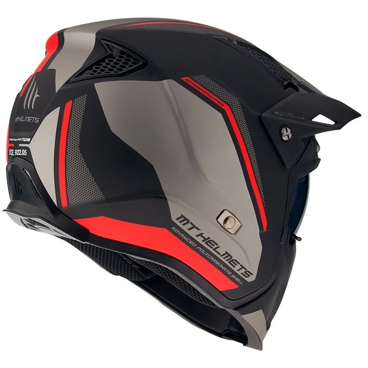 MT Helmets Casque Moto Trial Mt Helmet STREETFIGHTER Exrta Sv TWIN C5 Matt Red 5 MT Helmets Casque Moto Trial Mt Helmet STREETFIGHTER Exrta Sv TWIN C5 Matt Red – Image 3