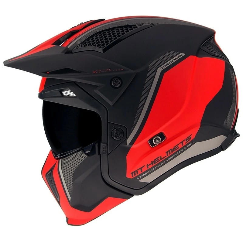 MT Helmets Casque Moto Trial Mt Helmet STREETFIGHTER Exrta Sv TWIN C5 Matt Red 3 MT Helmets Casque Moto Trial Mt Helmet STREETFIGHTER Exrta Sv TWIN C5 Matt Red