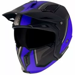 MTT Helmets Magasin -MTT Helmets Magasin casque moto trial mt helmet streetfighter exrta sv twin c7 matt blue 102943