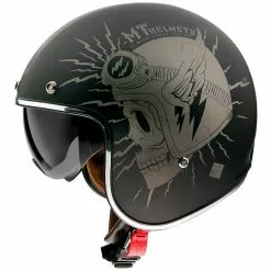 MT Helmets Casque Moto Vintage Jet MT Casques Le Mans 2 SV DILER A2 Matt Grey -MTT Helmets Magasin casque moto vintage jet mt casques le mans 2 sv diler a2 matt grey 129453