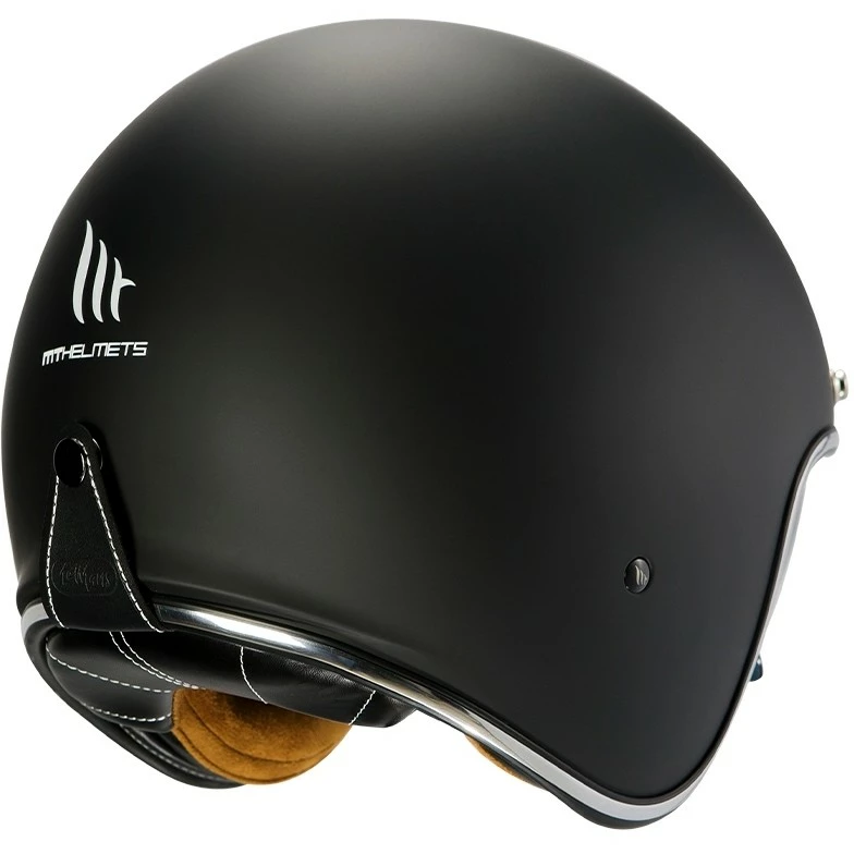 MT Helmets Casque Moto Vintage Jet MT Casques Le Mans SV 2 Solid A1 Matt Black 4 MT Helmets Casque Moto Vintage Jet MT Casques Le Mans SV 2 Solid A1 Matt Black – Image 2