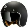 MT Helmets Casque Moto Vintage Jet MT Casques Le Mans SV 2 Solid A1 Matt Black -MTT Helmets Magasin casque moto vintage jet mt casques le mans sv 2 solid a1 matt black 102802