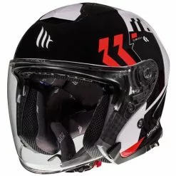 MT Helmets Casque MotoJet Double Visor MT Casques THUNDER 3 SV Jet Venus A5 Glossy Red