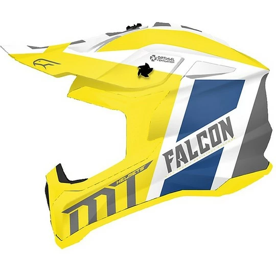 MT Helmets Casque MT Cross Cross Enduro FALCON Warrior A3 White Pearl Yellow 3 MT Helmets Casque MT Cross Cross Enduro FALCON Warrior A3 White Pearl Yellow