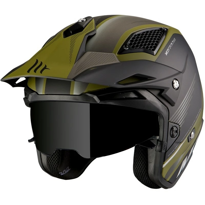 MT Helmets Casque De Moto DISTRICT Post B6 Matt Green 3 MT Helmets Casque De Moto DISTRICT Post B6 Matt Green