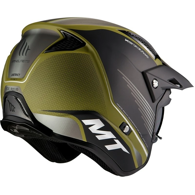 MT Helmets Casque De Moto DISTRICT Post B6 Matt Green 5 MT Helmets Casque De Moto DISTRICT Post B6 Matt Green – Image 3