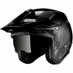 MT Helmets Casque De Moto DISTRICT Solid A1 Glossy Black