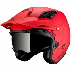 MT Helmets Casque De Moto DISTRICT Solid A5 Matt Red