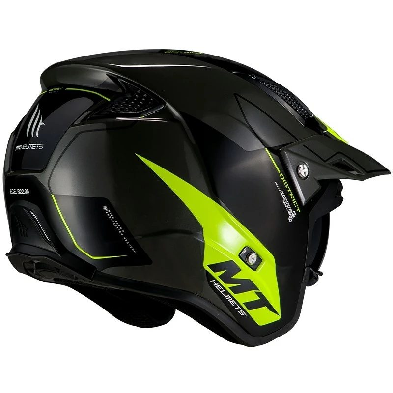 MT Helmets Casque De Moto DISTRICT Summit H3 Glossy Yellow Fluo 5 MT Helmets Casque De Moto DISTRICT Summit H3 Glossy Yellow Fluo – Image 3