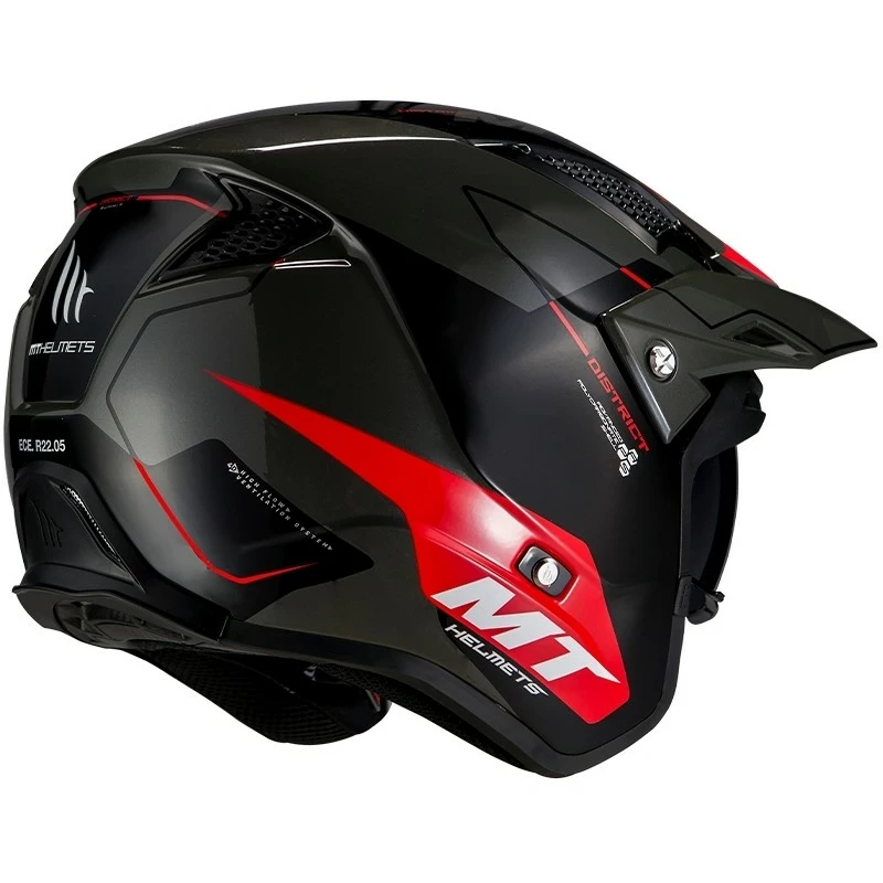 MT Helmets Casque De Moto DISTRICT Summit H5 Glossy Red 5 MT Helmets Casque De Moto DISTRICT Summit H5 Glossy Red – Image 3