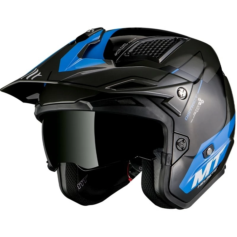 MT Helmets Casque De Moto DISTRICT Summit H7 Glossy Blue 3 MT Helmets Casque De Moto DISTRICT Summit H7 Glossy Blue