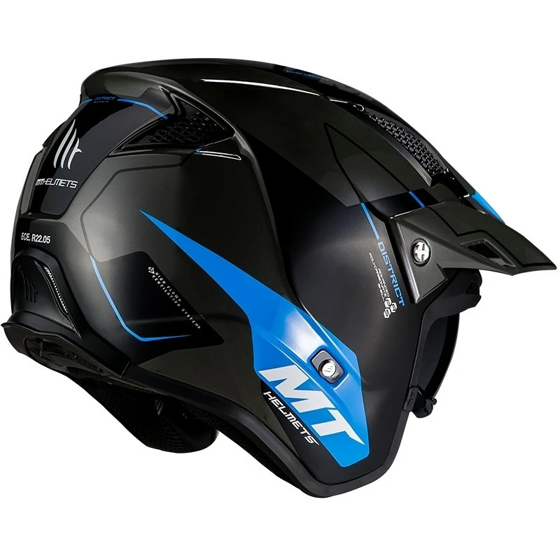 MT Helmets Casque De Moto DISTRICT Summit H7 Glossy Blue 5 MT Helmets Casque De Moto DISTRICT Summit H7 Glossy Blue – Image 3
