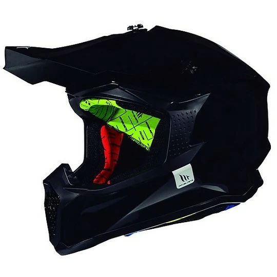 MT Helmets FALCON Solid A1 Cross Enduro Casque De Moto Glossy Black 3 MT Helmets FALCON Solid A1 Cross Enduro Casque De Moto Glossy Black