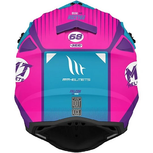 MT Helmets FALCON System B8 Cross Enduro Casque De Moto Noir Rose 4 MT Helmets FALCON System B8 Cross Enduro Casque De Moto Noir Rose – Image 2