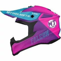 MT Helmets FALCON System B8 Cross Enduro Casque De Moto Noir Rose