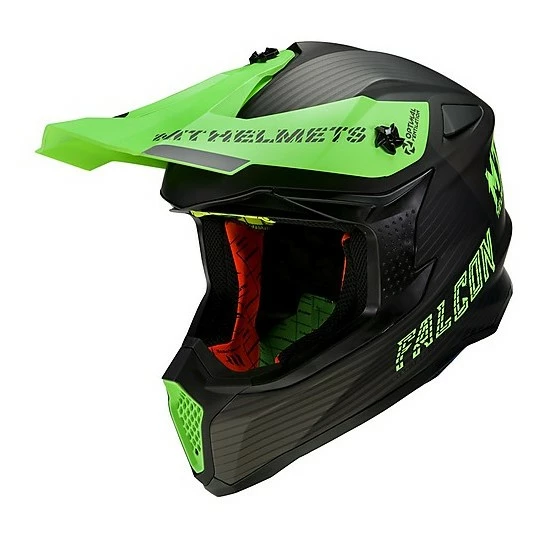 MT Helmets FALCON System D6 Cross Enduro Casque De Moto Green Matt Fluo 3 MT Helmets FALCON System D6 Cross Enduro Casque De Moto Green Matt Fluo