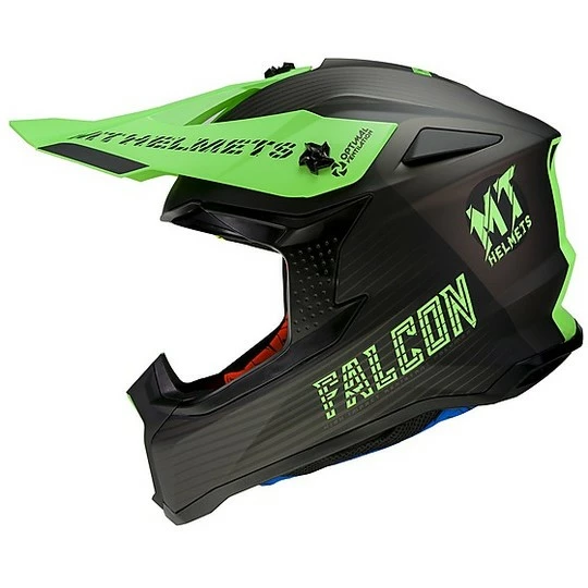 MT Helmets FALCON System D6 Cross Enduro Casque De Moto Green Matt Fluo 4 MT Helmets FALCON System D6 Cross Enduro Casque De Moto Green Matt Fluo – Image 2