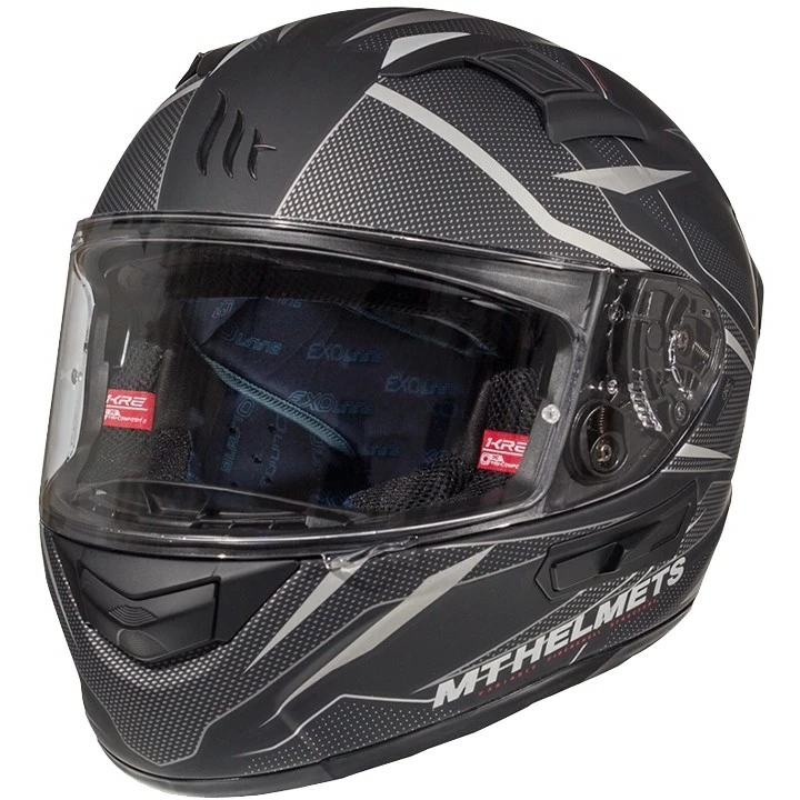 MT Helmets KRE SV Casque De Moto Intégral Intrepid C3 Double Visor Fiber Matt Grey 3 MT Helmets KRE SV Casque De Moto Intégral Intrepid C3 Double Visor Fiber Matt Grey