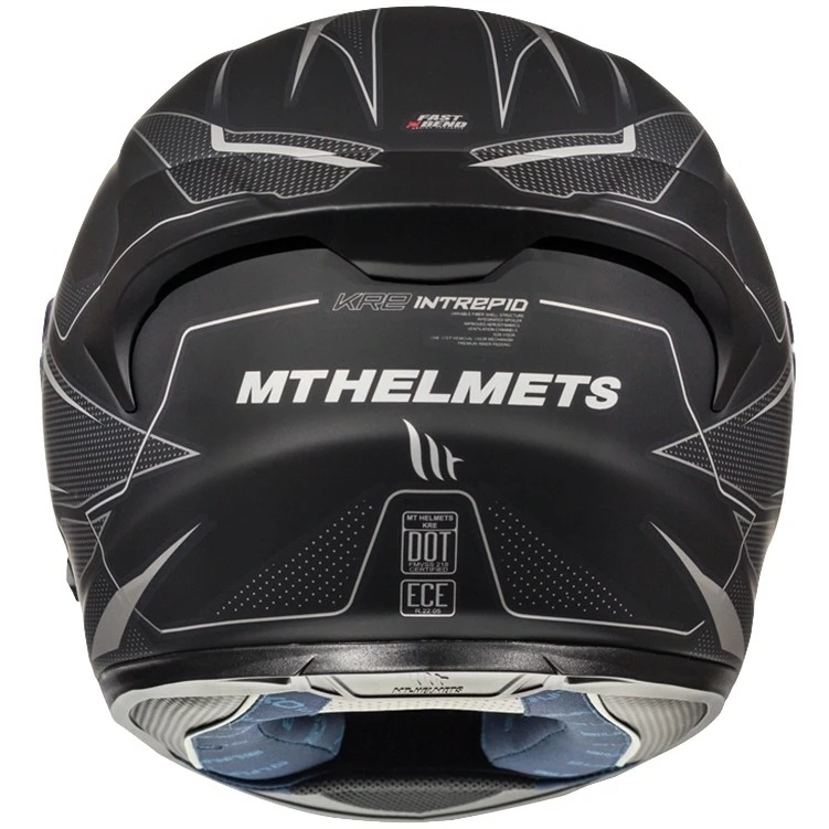 MT Helmets KRE SV Casque De Moto Intégral Intrepid C3 Double Visor Fiber Matt Grey 5 MT Helmets KRE SV Casque De Moto Intégral Intrepid C3 Double Visor Fiber Matt Grey – Image 3