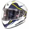 MT Helmets KRE SV Integral Casque De Moto Intrepid B3 Double Visor Fibre White Yellow Fluo -MTT Helmets Magasin mt helmets kre sv integral casque de moto intrepid b3 double visor fibre white yellow fluo 112425